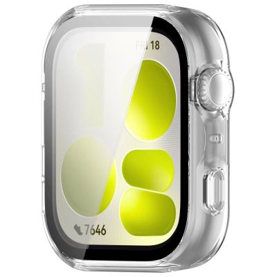 3. Tech-Protect Defense Case for Huawei Watch Fit 5 - Transparent