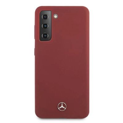 3. Mercedes Silicone Line Case for Samsung Galaxy S21+ - Red
