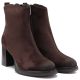 4. Women’s Chocolate Brown Heeled Platform Ankle Boots Potocki SZ12844