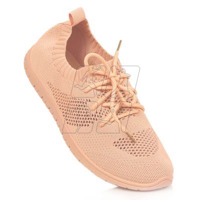 Openwork sports shoes News W EVE211D powder pink