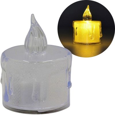 6. DECORATIVE CANDLE 3.6x5CM DECORATED LED