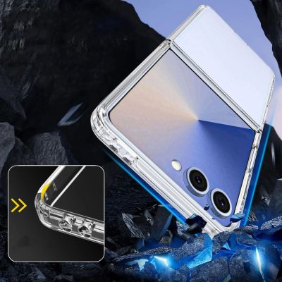 3. Tech-Protect FlexAir Hybrid Case for Samsung Galaxy Z Flip 7 - Transparent