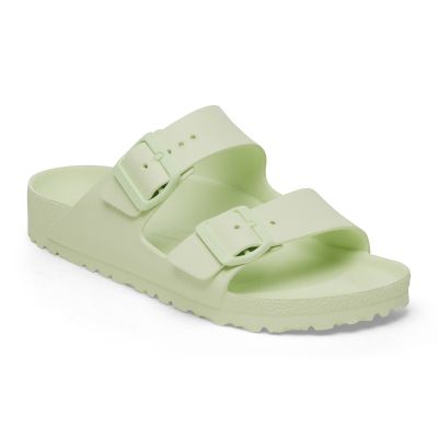 10. Birkenstock Arizona Essentials EVA Regular Faded Lime Men's Foam Slides for Wide Feet (1024571)