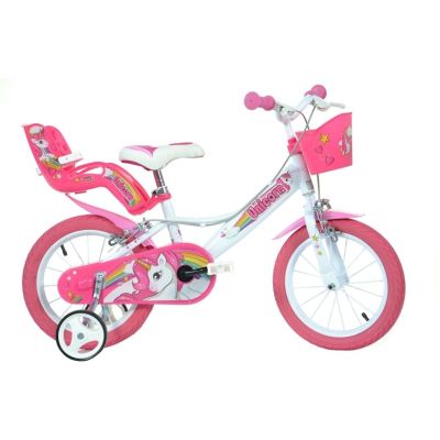 Dino Bikes 144R-UN City Bike 35.6 cm (14") Steel Pink, White