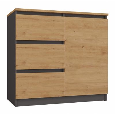 CHEST OF DRAWERS 1 DOOR 3 DRAWERS ANT/ART TABLETOP ART SET