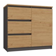 CHEST OF DRAWERS 1 DOOR 3 DRAWERS ANT/ART TABLETOP ART SET