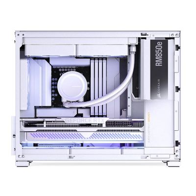 Jonsbo D32 STD PC Case, White, Mini Case, mATX, Tempered Glass – White