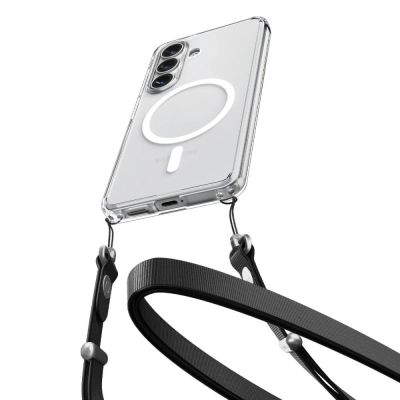 6. Spigen Ultra Hybrid Mag MagSafe Case for Samsung Galaxy S26 - Clear and White