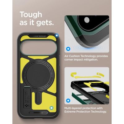 11. Spigen Tough Armor Mag MagSafe Case for Google Pixel 11 - Dark Green