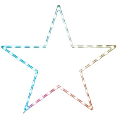 12. DECORATIVE HANGING STAR LAMP 45LED RGB