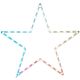 12. DECORATIVE HANGING STAR LAMP 45LED RGB