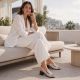 6. Women's beige leather high-heeled sandals Vinceza 26-66920