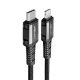 Acefast C1-01 Lightning - USB-C MFi PD cable 30W 3A 480Mb/s 1.2m - black