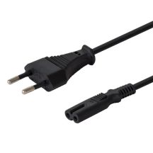 SAVIO CL-97 cable (2-Pin F - Euro M; 1.2m; black)