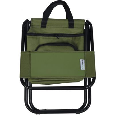 7. FISHING CAMPING FOLDING CHAIR GREEN WITH BAG UNDER THE SEAT 35x28x58CM