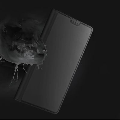 13. Dux Ducis Skin Pro iPhone 16 Pro Case with Flip and Card Slot - Black