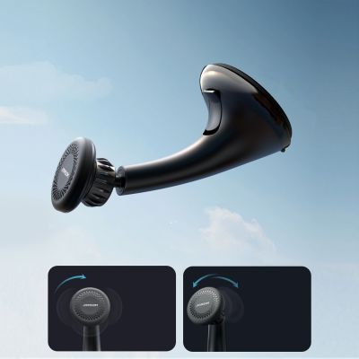 12. Joyroom JR-ZS356 universal magnetic car holder for a phone on the cockpit/window - black