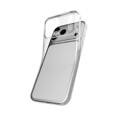 9. Puro 0.3 Nude Ultra-Slim TPU Case for iPhone 17 Pro Max - Transparent