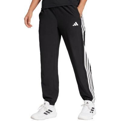 7. adidas Train Essentials 3-Stripes Woven Women's Pants Black JI8313