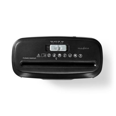 5. Nedis 10l DIN P-2 190W Black Paper Shredder