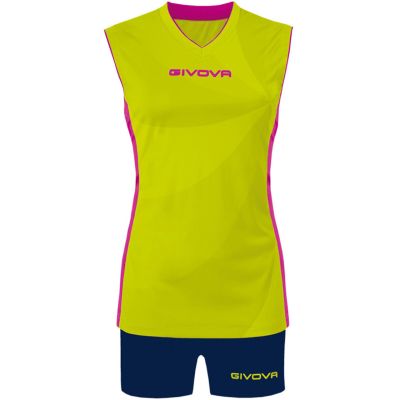 8. Givova Kit Elica KIT C58 sports set yellow-navy blue