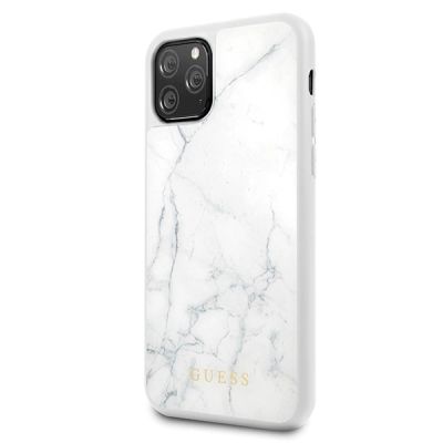 2. Guess Marble Case for iPhone 11 Pro - White