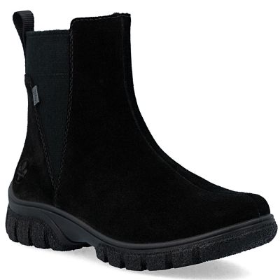 Waterproof Comfortable Black Leather Women’s Ankle Boots – Rieker 7269-00