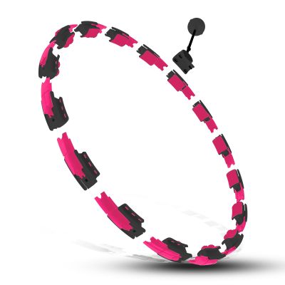 17. HHM16 HULA HOP BLACK/PINK WITH MAGNETS AND WEIGHT + HMS COUNTER