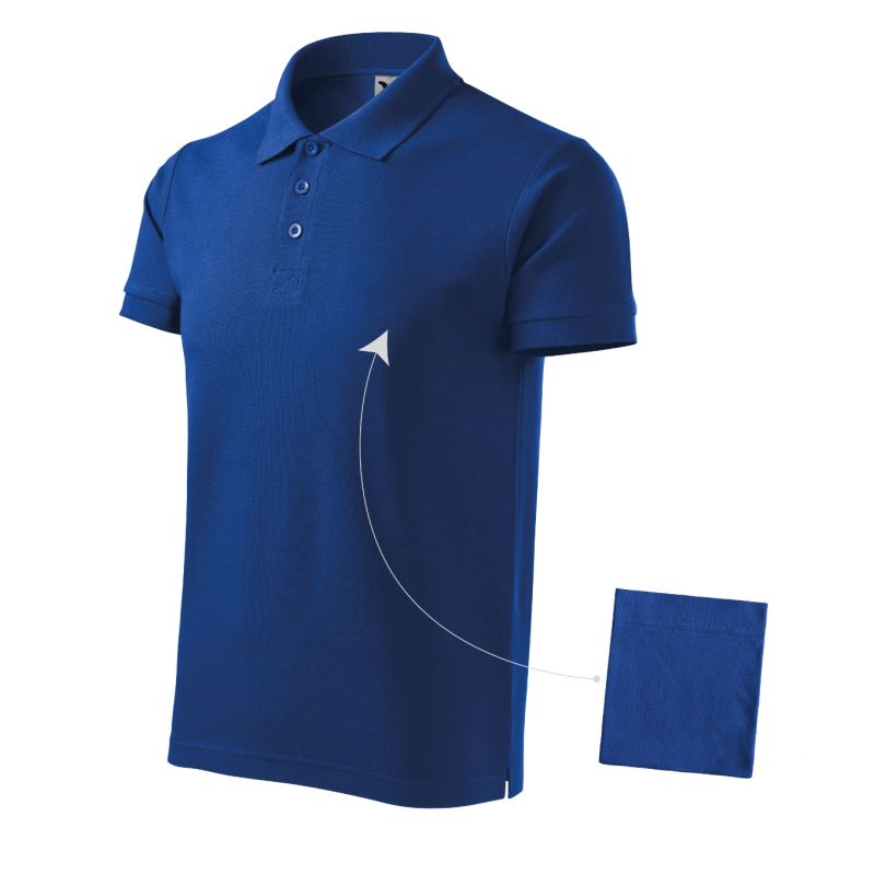 Malfini Cotton M MLI-21205 polo shirt cornflower blue