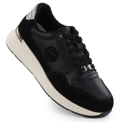 Women's black leather shoes Filippo DP7106/25