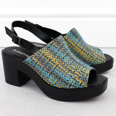 20. Women’s Block-Heel Woven Sandals M.Daszyński MR23126-7