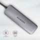 8. Axagon HMC-5 Docking Station Wired USB 3.2 Gen 1 (3.1 Gen 1) Type-C Gray