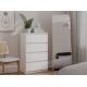 5. Malwa Chest of Drawers M4/60 WHITE