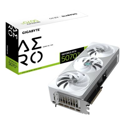 11. GIGABYTE GeForce RTX 5070 Ti AERO OC 16G NVIDIA 16 GB GDDR7