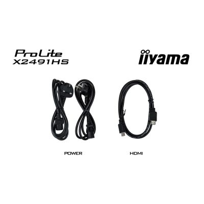 34. iiyama ProLite X2491HS-B1 computer monitor 60.5 cm (23.8") 1920 x 1080 px Full HD LCD Black