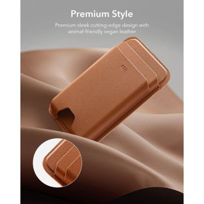 7. ESR Classic Magnetic Wallet MagSafe for Phone - Brown