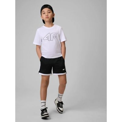 5. Boy's regular printed T-shirt 4F 4FJRSS26TTSHM3599-10S