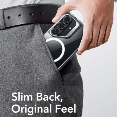 8. ESR Classic Hybrid Kickstand MagSafe Case for Samsung Galaxy S26 - Transparent