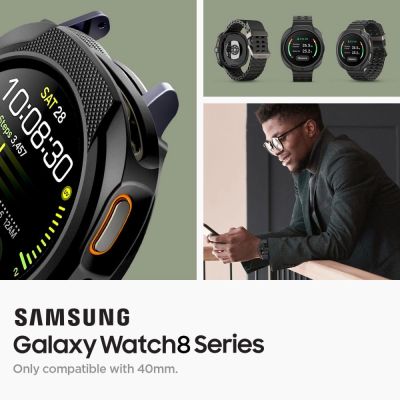 8. Spigen Liquid Air Case for Samsung Galaxy Watch 8 40mm - Matte Black
