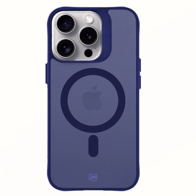 17. 3mk Smoke MagCase for iPhone 16 Pro - Blue-Translucent