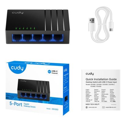 8. Switch CUDY GS105D 5-Port 10/100/1000
