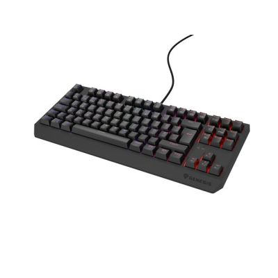 12. GENESIS THOR 230 TKL RGB MECHANICAL GAMING KEYBOARD OUTEMU RED BLACK HOT SWAP