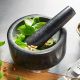 5. GEFU 35300 Mortar and Pestle Black, Stainless Steel Granite, Stainless Steel
