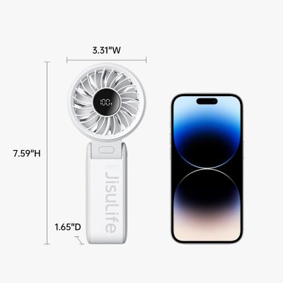 9. Jisulife Handheld Fan Life7 3600mAh Portable USB Fan - Gray