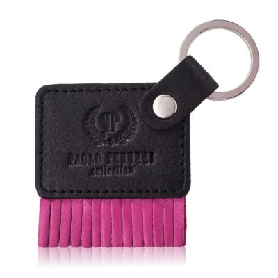 Paolo Peruzzi Pink Genuine Leather Keychain - T-88 BL/PI