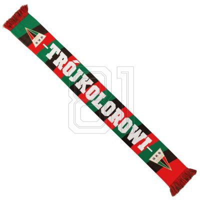 2. GKS Tychy 1971 Tricolor Scarf SREBTYCHYSZAL