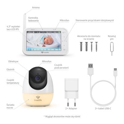 9. TrueLife NannyCam R4 Pro Baby Monitor