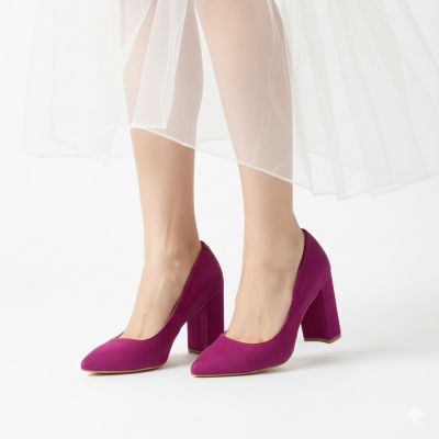 19. Sergio Leone 1339 W SK428B Suede Pumps