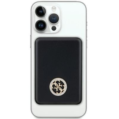 2. Guess MagSafe 4G Strassed Metal Logo induction power bank 15W 5000mAh - black