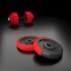 5. Rubber-coated dumbbells HMS SGGX20 with a 20kg barbell function